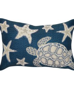 Marina Turtle And Stars Indoor/Outdoor Pillow
