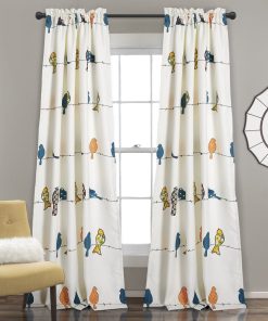 Rowley Birds Light Filtering Window Curtain Set