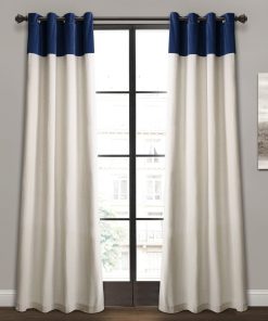 Milo Linen Window Curtain Panel Set