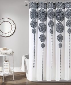 Stripe Medallion Shower Curtain