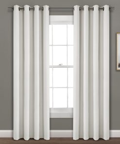 Faux Linen Absolute Blackout Window Curtain Panel