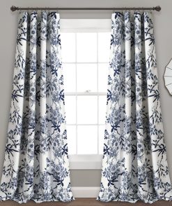 Botanical Garden Light Filtering Window Curtain Panel Set