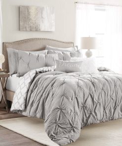 Ravello Pintuck Caroline Geo 7 Piece Comforter Set