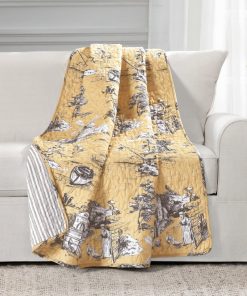 French Country Toile Throw