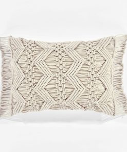 Studio Chevron Macrame Decorative Pillow Cover