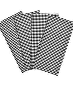 Gingham Check Yarn Dyed Napkin 4-Pack Set