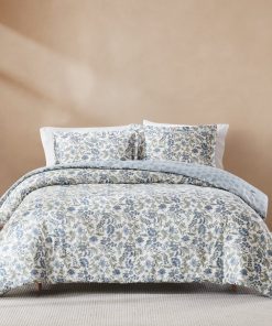 Lillian Block Print Reversible Comforter Set 3Pc