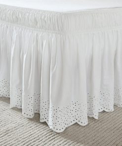 Vintage Eyelet Bed Skirt