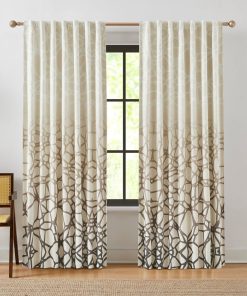 Ethereal Tangle Velvet Blackout Window Curtain Panels