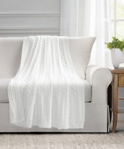 Cable Soft Knitted Throw