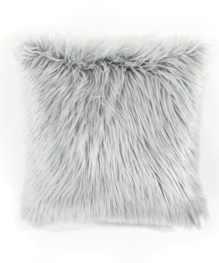 Mongolian Luca Soft Faux Fur Decorative Pillow Cover