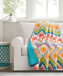 Boho Chevron Reversible Cotton Throw