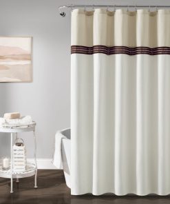 Terra Embroidery Shower Curtain