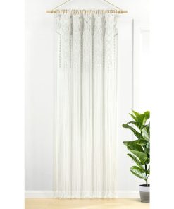 Boho Macrame Textured Indoor/Outdoor Window Curtain