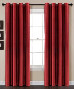 Faux Silk 100% Blackout Window Curtain Panel
