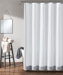 Block Border Shower Curtain