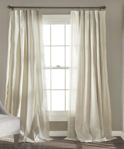 Rosalie Faux Linen Window Panel Set