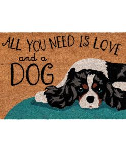 Natura Love And A Dog Outdoor Mat