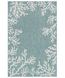 Carmel Coral Border Indoor/Outdoor Area Rug